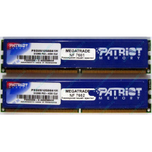 Память 1Gb (2x512Mb) DDR2 Patriot PSD251253381H pc4200 533MHz (Щелково)